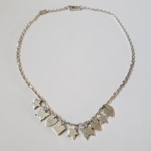 Gucci Sterling Silver Trademark Charm Necklace